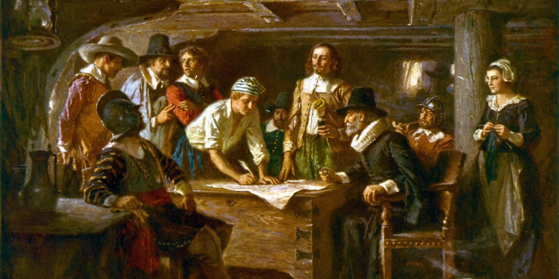 Mayflower Compact Signing